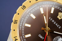 Thumbnail for Versace Men's Watch Hellenyium GMT Two-Tone Brown V11040015 - Watches & Crystals