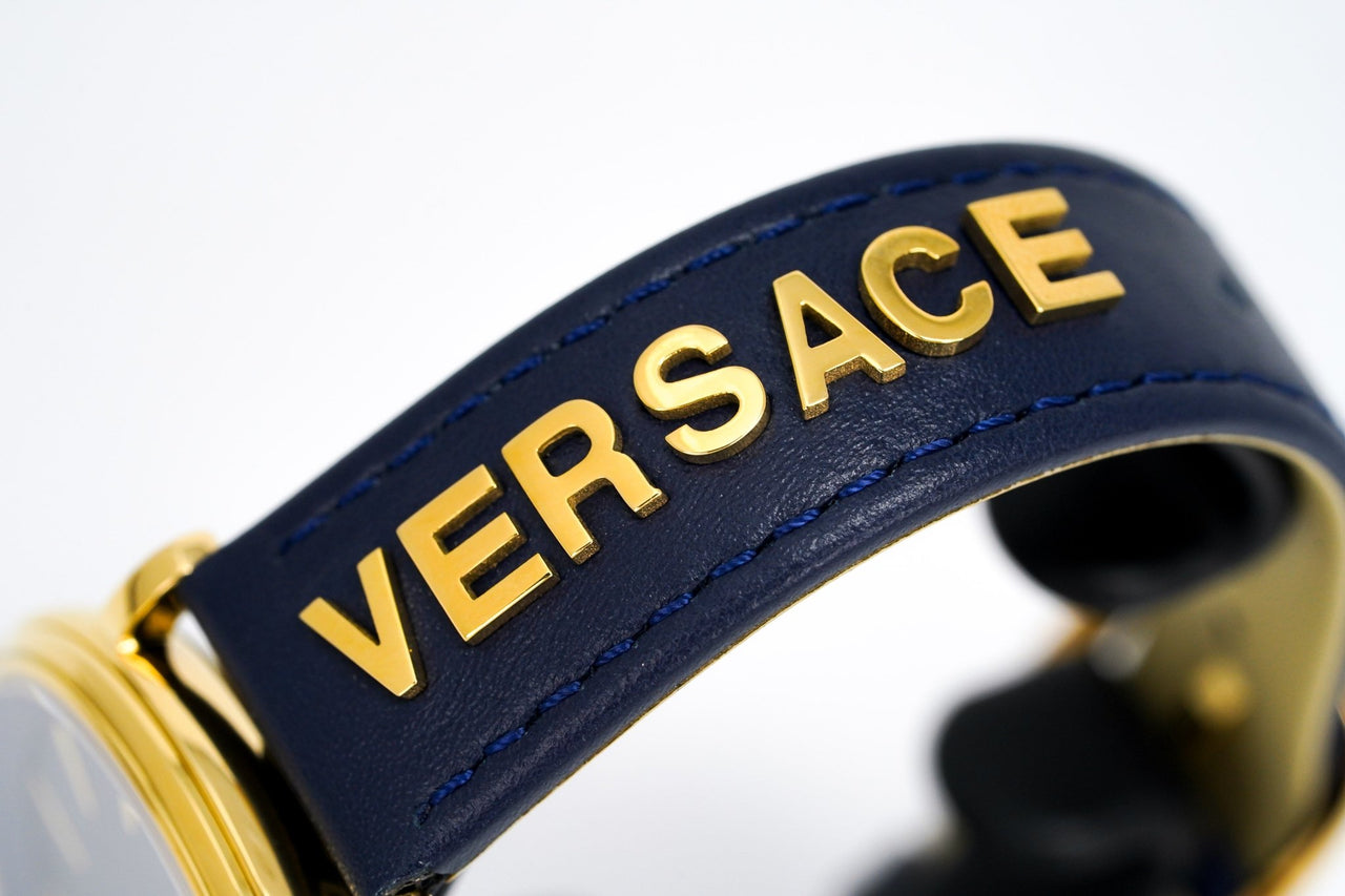 Versace V-Circle 38mm Blue Gold VE8104522 - Watches & Crystals