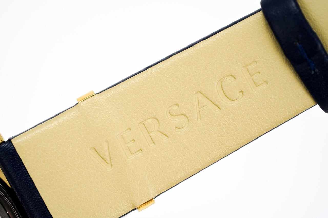 Versace V-Circle 38mm Blue Gold VE8104522 - Watches & Crystals