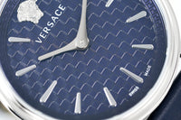 Thumbnail for Versace V-Circle 38mm Blue Silver VE8104222 - Watches & Crystals