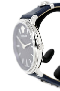 Thumbnail for Versace V-Circle 38mm Blue Silver VE8104222 - Watches & Crystals