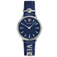 Thumbnail for Versace V-Circle 38mm Blue Silver VE8104222 - Watches & Crystals