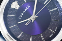 Thumbnail for Versace V-Circle 42mm Blue Silver VE5A01121 - Watches & Crystals