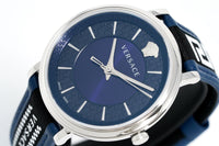 Thumbnail for Versace V-Circle 42mm Blue Silver VE5A01121 - Watches & Crystals
