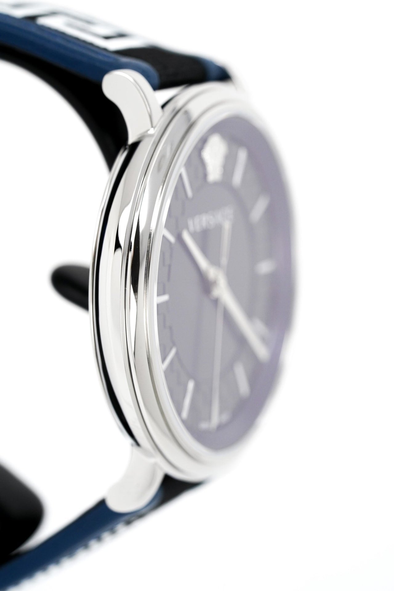 Versace V-Circle 42mm Blue Silver VE5A01121 - Watches & Crystals