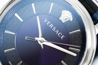 Thumbnail for Versace V-Circle 42mm Blue Silver VE5A01121 - Watches & Crystals