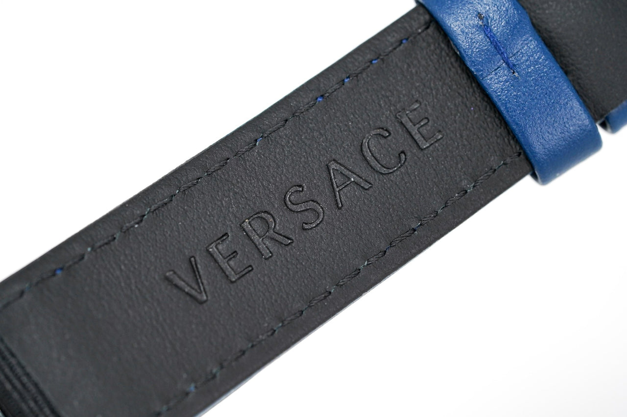 Versace V-Circle 42mm Blue Silver VE5A01121 - Watches & Crystals