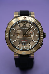 Thumbnail for Versace V-Extreme GMT Brown - Watches & Crystals