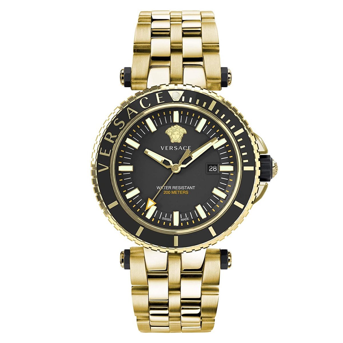 Versace V-Race Diver Gold Plated - Watches & Crystals