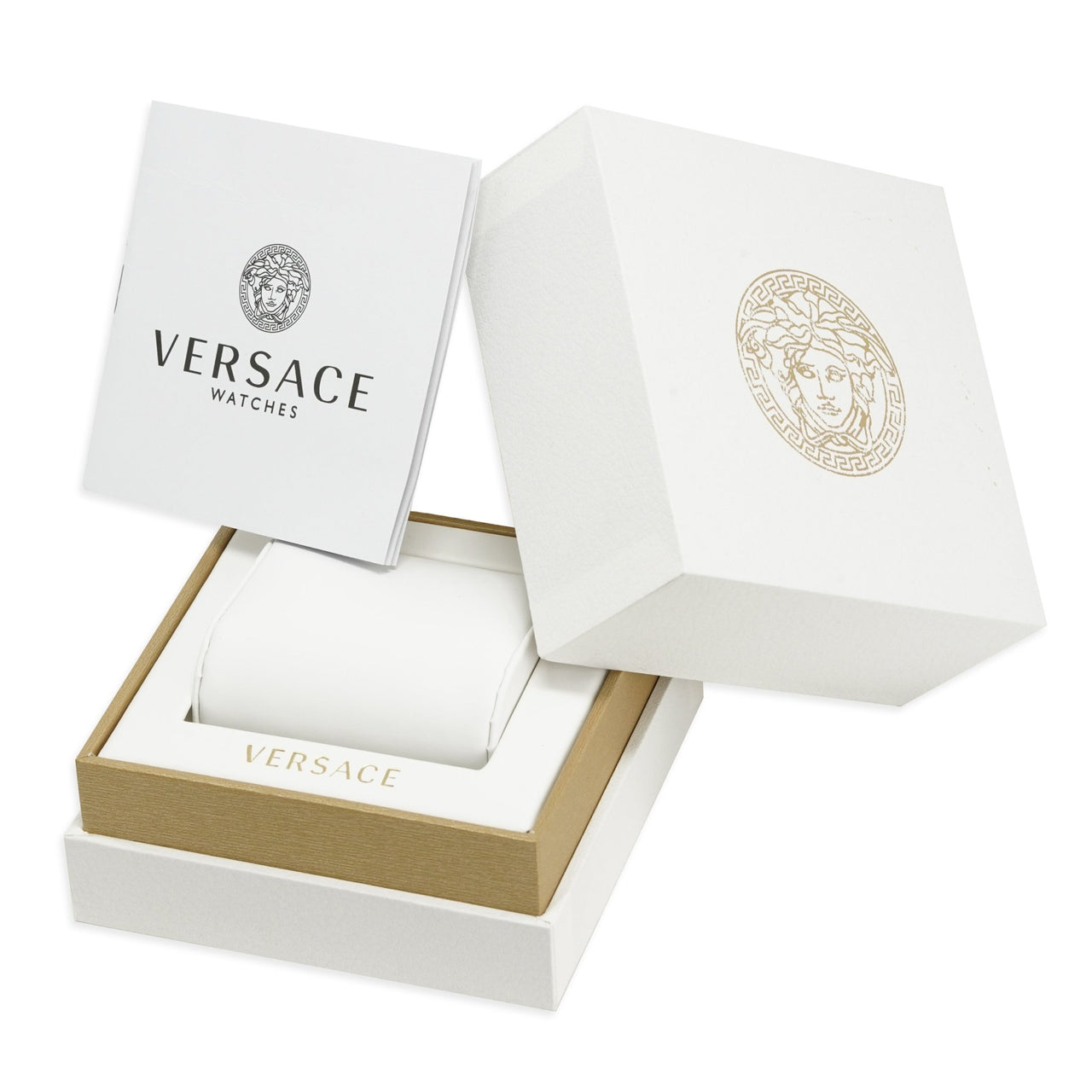 Versace Watch V-Circle 38mm Blue VE8101619 - Watches & Crystals