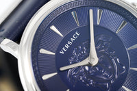 Thumbnail for Versace Watch V-Circle 38mm Blue VE8101619 - Watches & Crystals