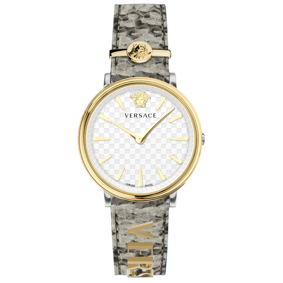 Versace Ladies Watch V-Circle 38mm White Grey VE8104422 Versace Ladies Watch V-Circle 38mm White Grey VE8104422