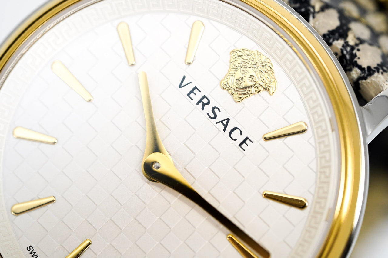 Versace Watch V-Circle 38mm White VE8104422 - Watches & Crystals