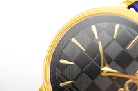 Thumbnail for Versace Watch V-Circle The Clans E Blue Gold VE8100218 - Watches & Crystals