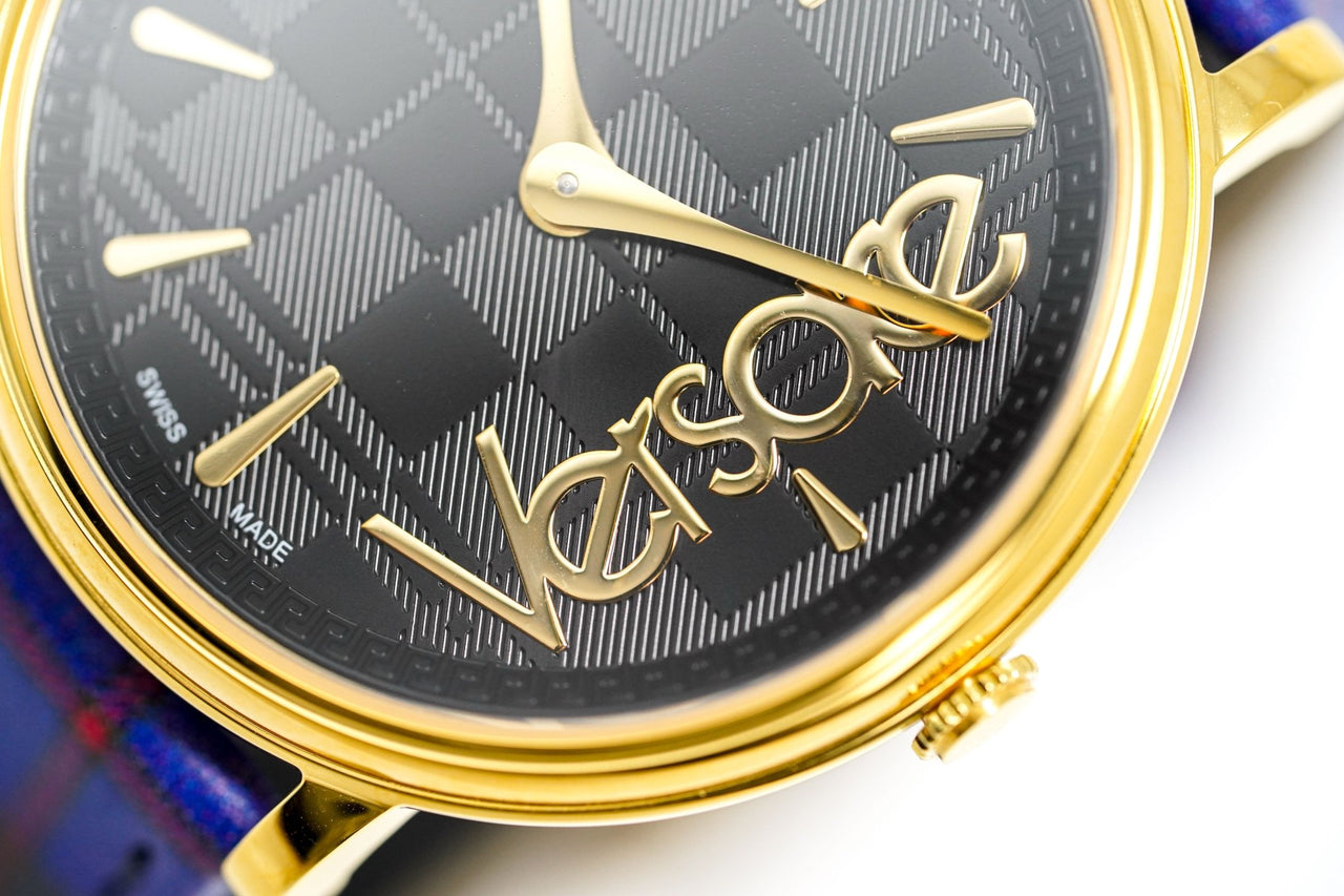 Versace Watch V-Circle The Clans E Blue Gold VE8100218 - Watches & Crystals