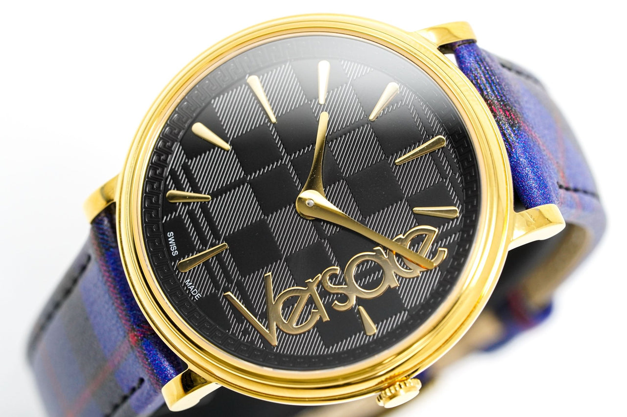 Versace Watch V-Circle The Clans E Blue Gold VE8100218 - Watches & Crystals