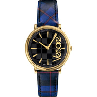 Thumbnail for Versace Watch V-Circle The Clans E Blue Gold VE8100218 - Watches & Crystals