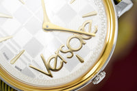 Thumbnail for Versace Watch V-Circle The Clans E Yellow Two-Tone VE8100118 - Watches & Crystals