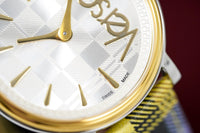 Thumbnail for Versace Watch V-Circle The Clans E Yellow Two-Tone VE8100118 - Watches & Crystals