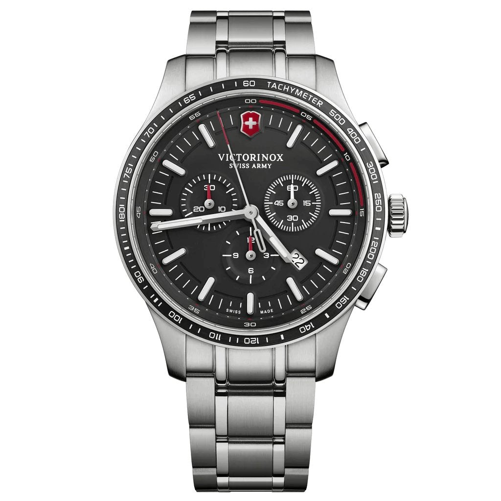 Victorinox Men's Watch Chronograph Alliance Sport Black 241816 - Watches & Crystals