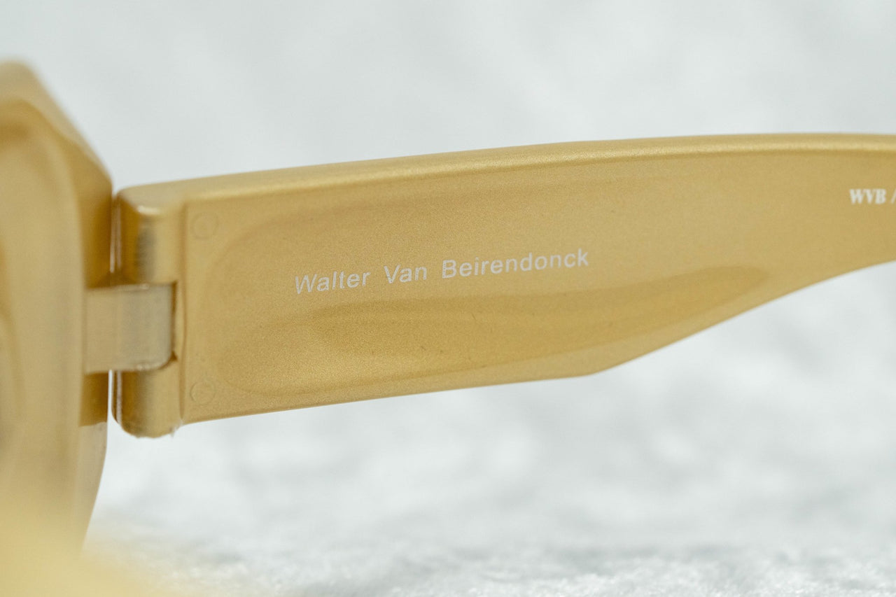 Walter Van Beirendonck Sunglasses Special Frame Gold and Dark Brown Lenses - WVB2C5SUN - Watches & Crystals