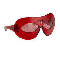 Thumbnail for Walter Van Beirendonck Sunglasses Special Frame Red and Red Lenses - WVB3C6SUN - Watches & Crystals