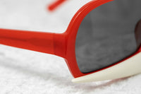 Thumbnail for Walter Van Beirendonck Sunglasses Special Frame Red/Beige Bone and Grey Lenses - WVB7C1SUN - Watches & Crystals