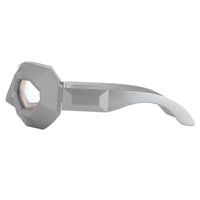 Thumbnail for Walter Van Beirendonck Sunglasses Special Frame Shiny Silver and Clear Lenses - WVB2C4SUN - Watches & Crystals