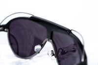 Thumbnail for Yohji Yamamoto Unisex Sunglasses Black/Silver and Dark Purple Lenses Category 4 - YY11ASTRONAUTC2SUN - Watches & Crystals