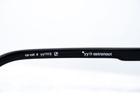 Thumbnail for Yohji Yamamoto Unisex Sunglasses Black/Silver and Dark Purple Lenses Category 4 - YY11ASTRONAUTC2SUN - Watches & Crystals