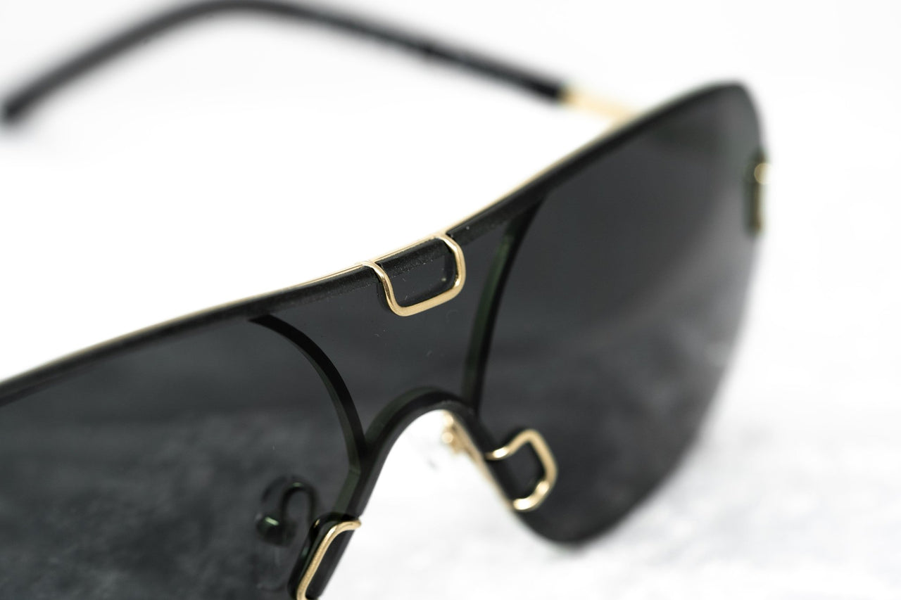 Yohji Yamamoto Unisex Sunglasses Brushed Gold and Grey Lenses Category 4 - YY10ROCKERC2SUN - Watches & Crystals