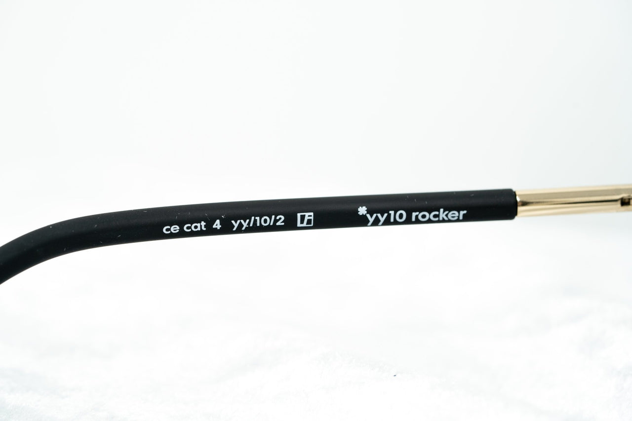Yohji Yamamoto Unisex Sunglasses Brushed Gold and Grey Lenses Category 4 - YY10ROCKERC2SUN - Watches & Crystals