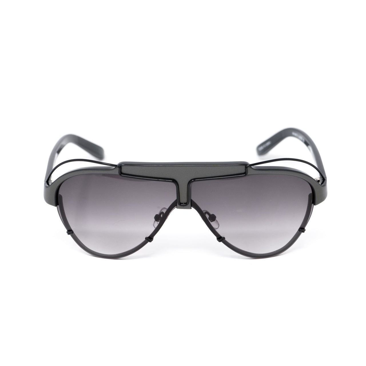 Yohji Yamamoto Unisex Sunglasses Dark Grey/Black and Purple Graduated Lenses - YY11ASTRONAUTC3SUN - Watches & Crystals