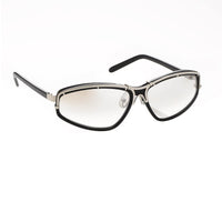 Thumbnail for Yohji Yamamoto Unisex Sunglasses Rectangular Black and Light Brown Mirror Graduated Lenses - 9YY900C1BLACK - Watches & Crystals