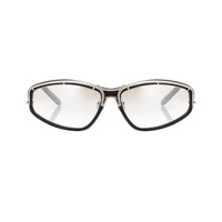 Thumbnail for Yohji Yamamoto Unisex Sunglasses Rectangular Black and Light Brown Mirror Graduated Lenses - 9YY900C1BLACK - Watches & Crystals