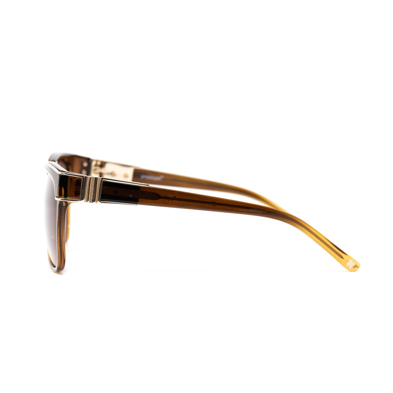 Yohji Yamamoto Unisex Sunglasses Rectangular Brown and Bronze Lenses Category 3 - YY16THORNC2SUN - Watches & Crystals