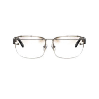 Thumbnail for Yohji Yamamoto Unisex Sunglasses Rectangular Silver and Brown Graduated Lenses - 9YY100C2SHINYSILVER - Watches & Crystals