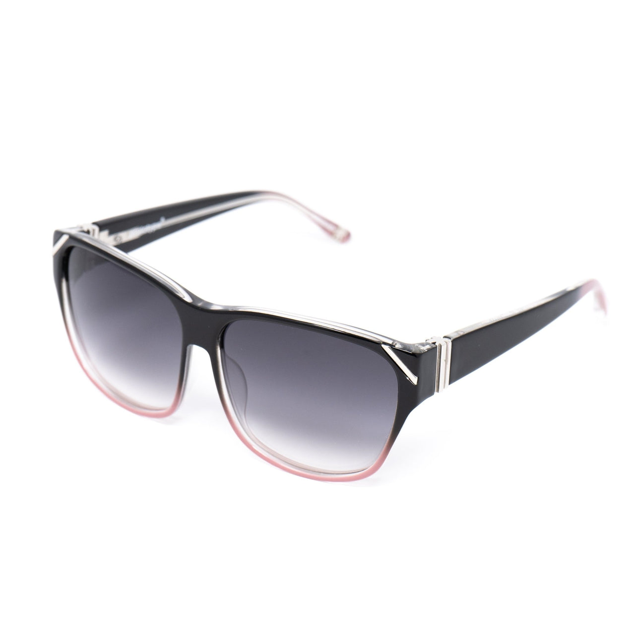 Yohji Yamamoto Unisex Sunglasses Square Black/Pink and Grey Lenses - YY15C4SUN - Watches & Crystals