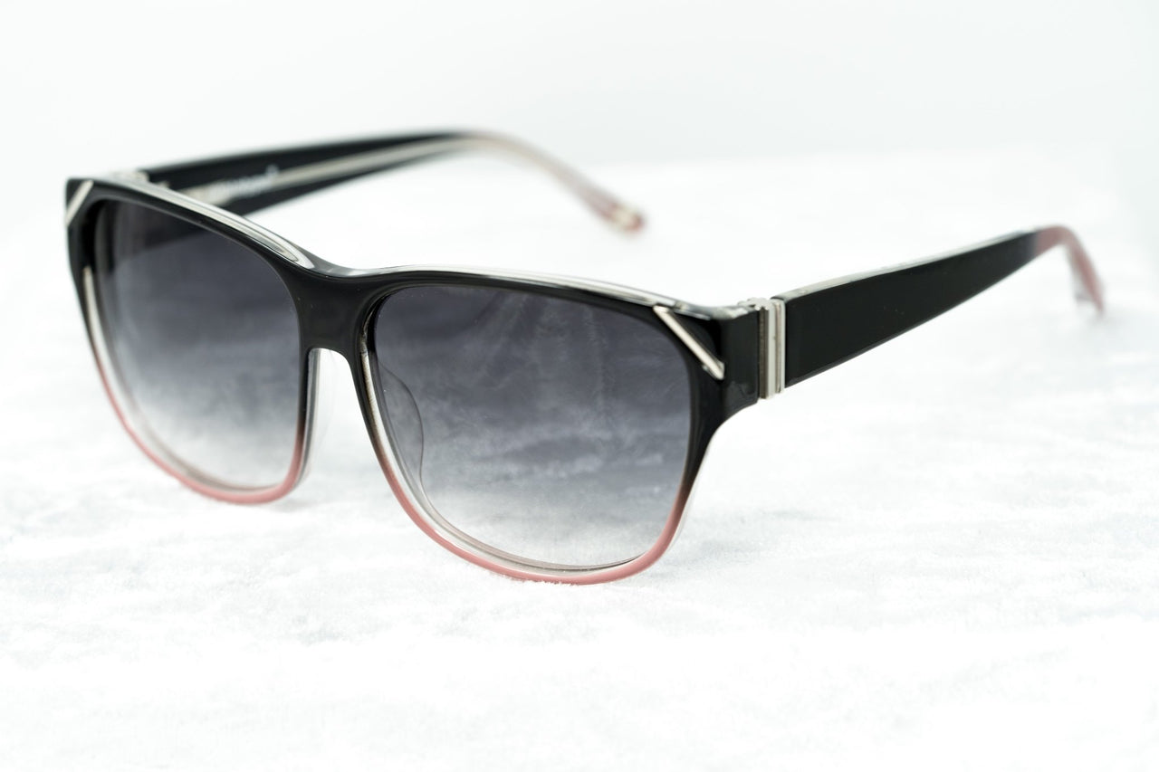 Yohji Yamamoto Unisex Sunglasses Square Black/Pink and Grey Lenses - YY15C4SUN - Watches & Crystals