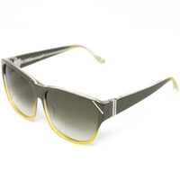 Thumbnail for Yohji Yamamoto Unisex Sunglasses Square Green/Yellow and Green Lenses - YY15C1SUN - Watches & Crystals