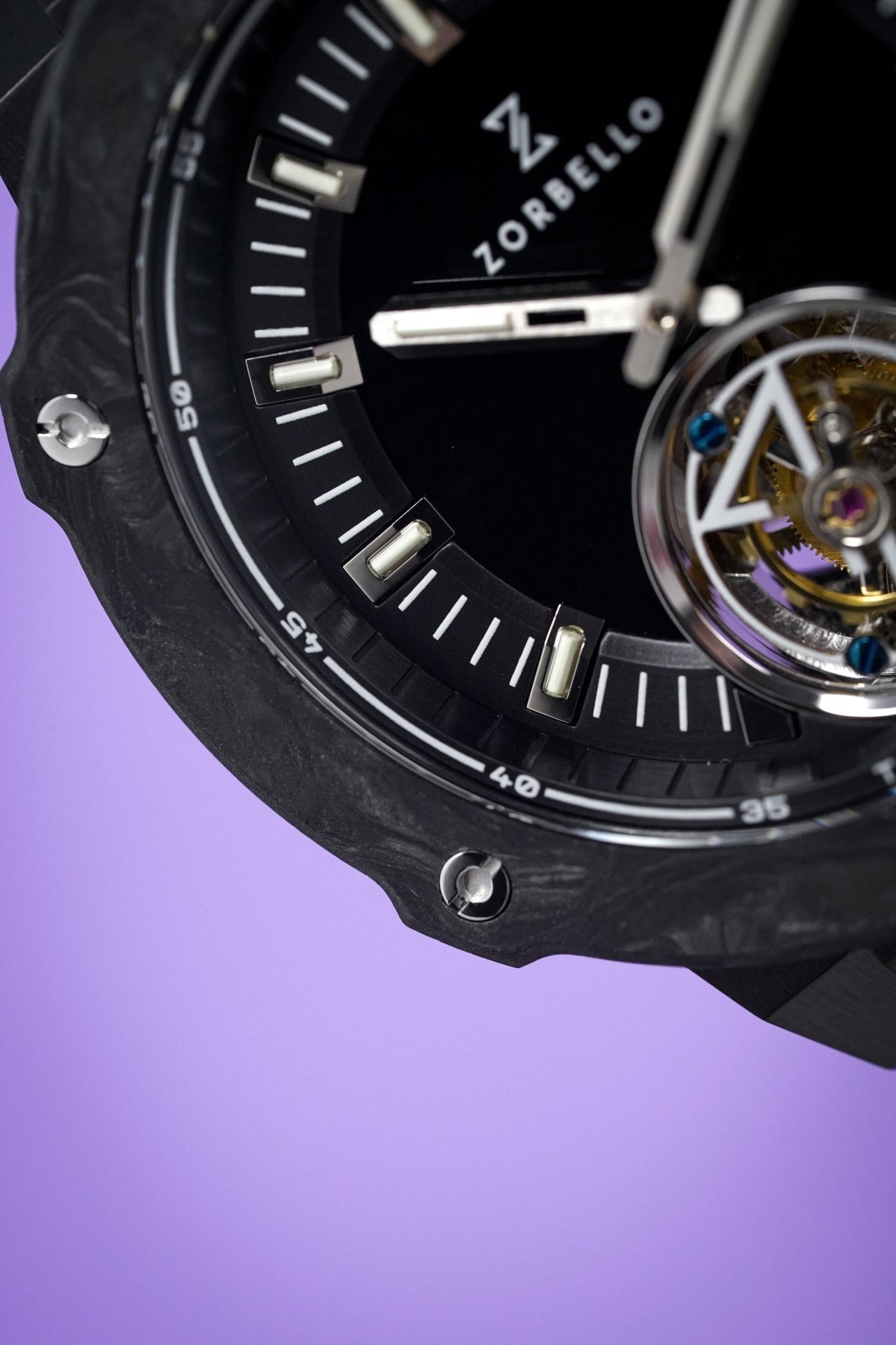 Zorbello T2 Tourbillon Watch Black - Watches & Crystals
