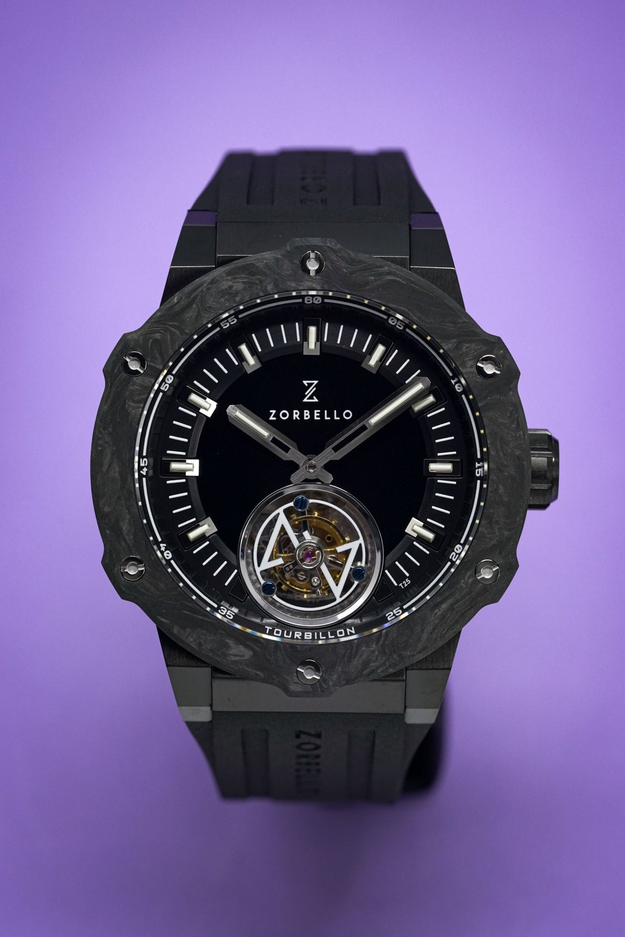 Zorbello T2 Tourbillon Watch Black - Watches & Crystals