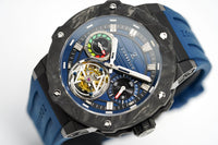 Thumbnail for Zorbello Watch T3 Tourbillon Blue Super-Luminova® Tritium ZBAD004 *Free Watch Winder* - Watches & Crystals