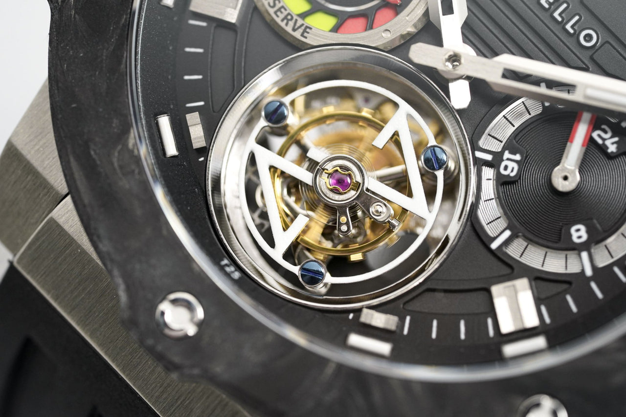 Zorbello Watch T3 Tourbillon Steel Super-Luminova® Tritium ZBAD005 *Free Watch Winder* - Watches & Crystals