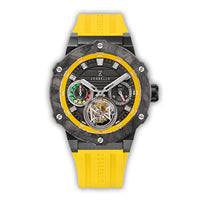 Thumbnail for Zorbello Watch T3 Tourbillon Yellow Super-Luminova® Tritium ZBAD003 *Free Watch Winder* - Watches & Crystals